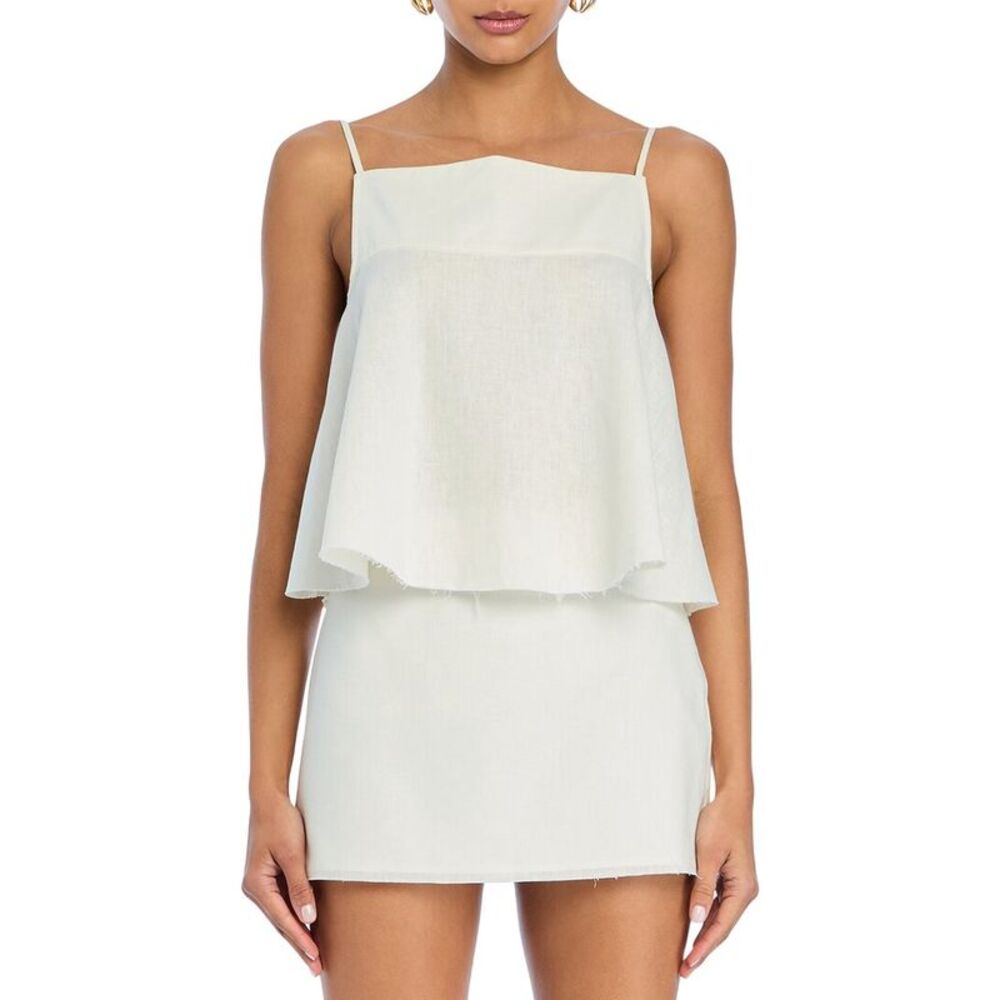 Ser.O.Ya Womens Seroya Miley Linen-Blend Top